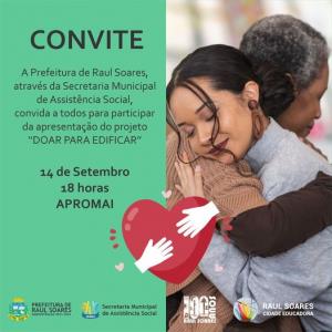 Apresentação do Projeto "DOAR PARA EDIFICAR"