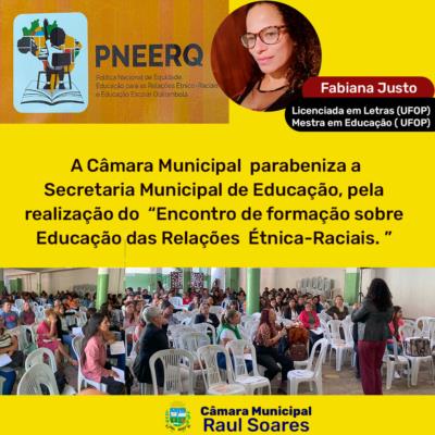 Hoje em Raul Soares  aconteceu a Formação sobre Educação da Relações Étnica-Raciais