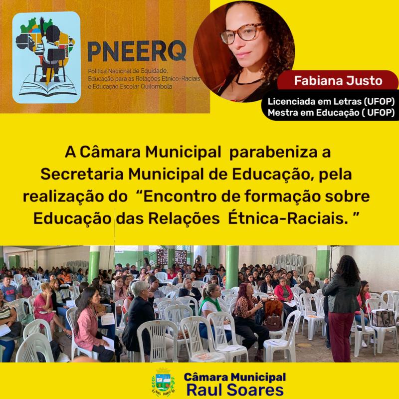 Hoje em Raul Soares  aconteceu a Formação sobre Educação da Relações Étnica-Raciais