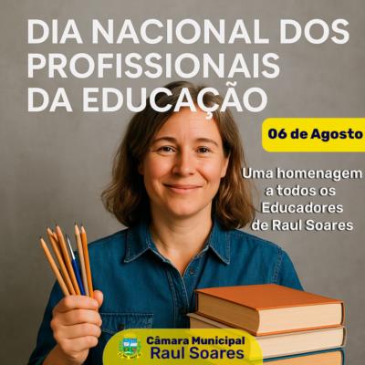 06 de agosto, é dia nacional dos Profissionais da Educação