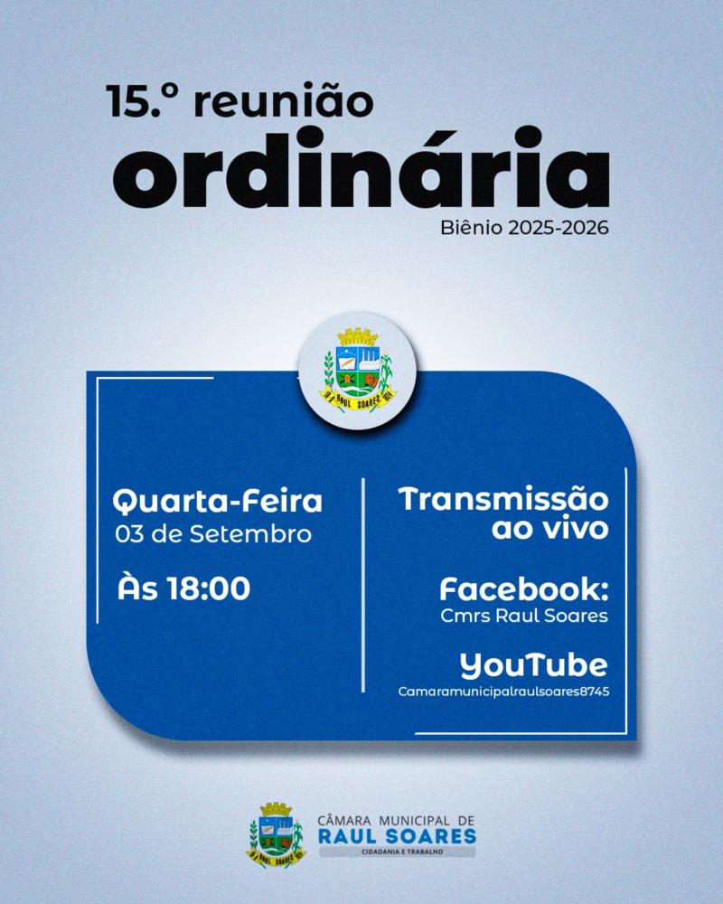 15º Reunião Ordinária