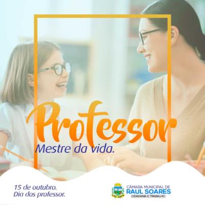 15 de outubro Dia do Professor