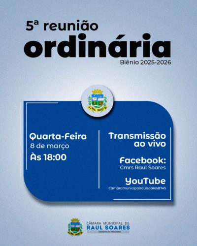 5ª Reunião Ordinária - 2026