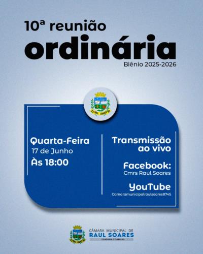 10ª Reunião Ordinária - 2026